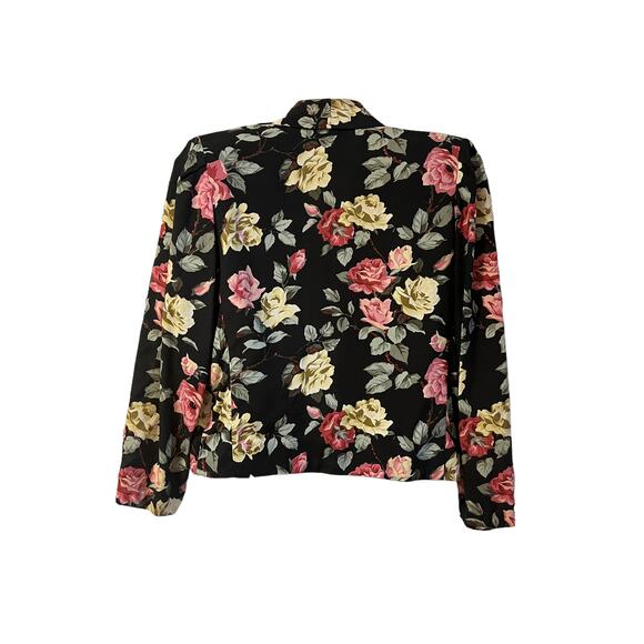Vintage Toni Garment for CC Magic Floral 1 Button Blazer SzM - Picture 3 of 12